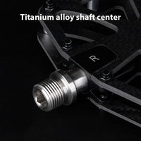 GUB GC086/GC087 Bicycle Carbon Fiber Triple Bearing Pedals Road Bike MTB Wider Tread Pedals Lightweight Bicycle Components