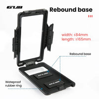 GUB Phone Mount Stand Bicycle Holder Adjustable 360° Rotatable Aluminum Waterproof & Touchable MTB Bike Cycling Phone Bracket