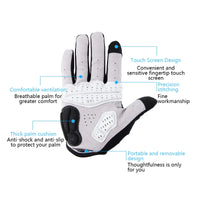 GUB Full Finger Cycling Gloves Touch Screen MTB Road Bike Winter Warm Gloves Shock Absorption Comfortable Windproof