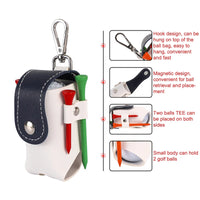 Golf Mini Bag 1pc Golf Ball Small Waist Bag Golf Ball Carrying Bags Holder Professional Storage Clip Hook Waistband Pouch Pack