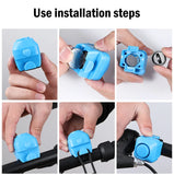 Electric Bike Bell 130dB Horn Rainproof MTB Road Bicycle Handlebar Ring Silica Gel Shell Bell Cycling Accessories