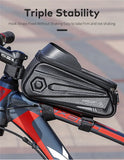 WEST BIKING Waterproof Bicycle Bag 7.0 Inch Sensitive Touch Screen Phone Bag MTB Road Bike Front Frame Bag Cycling Accessories