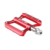 GUB GC020 Bike Pedal Aluminium Flat Platform Pedals Chrome Axle 9/16" MTB Road Bike BMX DU Bearing Pedals Bicycle Parts 275g