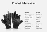 Fishing Fingerless 3 Fingers Cut Glove Leather Resistance Guantes De Pesca Fishing Gloves Survival Camping Hiking Rescue Tool