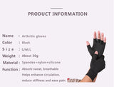 Arthritis Gloves Therapy Joint Silicon Antiskid Compression Gloves Half Finger Cycling Fitness Relief Hand Pain Pressure Gloves