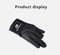 Fishing Fingerless 3 Fingers Cut Glove Leather Resistance Guantes De Pesca Fishing Gloves Survival Camping Hiking Rescue Tool