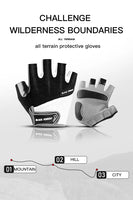 Kyncilor  Cycling Gloves Half Finger Bike Gloves Shockproof Breathable MTB Mountain Bicycle Gloves Men Sports Cycling Clothings