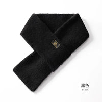 High Quality Men Scarf Winter Imitation Mohair Cashmere Muffler  Outdoor Leisure Warm Knit Soft Simple Shawl Male Japanese Teen