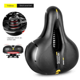 Hollow Breathable Bicycle Saddle Men Women MTB Road Bike Saddle Shock Absorbing Comfortable Big Butt Bike Seat