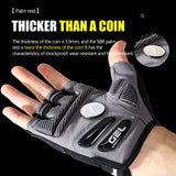 Cycling Gloves Thermal Silicone Gel SBR Half Finger Bike Gloves Resistance Shockproof Sport Gloves