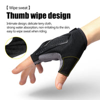 Cycling Gloves Thermal Silicone Gel SBR Half Finger Bike Gloves Resistance Shockproof Sport Gloves