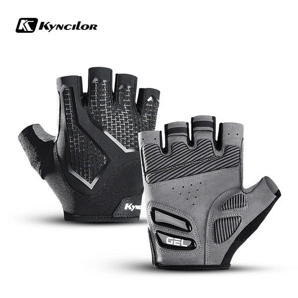 Cycling Gloves Thermal Silicone Gel SBR Half Finger Bike Gloves Resistance Shockproof Sport Gloves