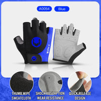 Kyncilor Outdoor Cycling Anti Slip and Anti Sweat Half Finger Gloves Breathable and Shock-absorbing Sports Mountain Bike Gloves