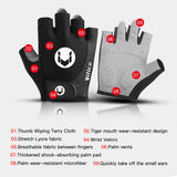 Kyncilor Outdoor Cycling Anti Slip and Anti Sweat Half Finger Gloves Breathable and Shock-absorbing Sports Mountain Bike Gloves