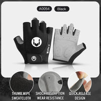 Kyncilor Outdoor Cycling Anti Slip and Anti Sweat Half Finger Gloves Breathable and Shock-absorbing Sports Mountain Bike Gloves