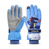 Children Ski Gloves Winter Waterproof Girls Boys Cycling Anti-slip Wear-resistant Warm Kid Skiing Snowboard Snow Gloves