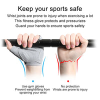 Half-Finger Fitness Gloves Anti-slip Breathable Palm Cycling Sports Weightlifting Gloves Dumbbell Training Wrist Guard