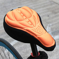 MTB Mountain Bike Cycling Thickened Extra Comfort Ultra Soft Silicone 3D Gel Pad Cushion Cover Bicycle Saddle Seat 4 Colors