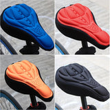 MTB Mountain Bike Cycling Thickened Extra Comfort Ultra Soft Silicone 3D Gel Pad Cushion Cover Bicycle Saddle Seat 4 Colors