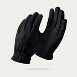 Men's Retro Brown Suede Gloves Winter Windproof Outdoor Riding Cycling Non-Slip Gloves Thickend Warm Flock Leather Gloves