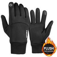 Riding Gloves Bike Warm Cold Windproof Mountain Bike Full Finger Motorbike Electric Car Equipment