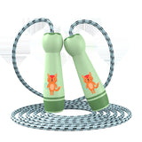 Lightweight Jump Rope Bamboo Beaded Skipping Rope Fabric Wire Gym Aerobic Exercise Sports Fitness For Kids Children Gift