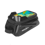 RZAHUAHU Hardshell Bike Bag Front Beam Bag Mountain Bike Mobile Phone Touch Screen Top Tube Bag Saddle Bag Riding Gear