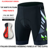 Men's Jersey Shorts Summer Bike Quick-drying Breathable 3 Pockets Tight Silicone Cushion