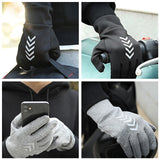 Riding Gloves Bike Warm Cold Windproof Mountain Bike Full Finger Motorbike Electric Car Equipment