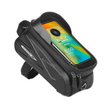 RZAHUAHU Hardshell Bike Bag Front Beam Bag Mountain Bike Mobile Phone Touch Screen Top Tube Bag Saddle Bag Riding Gear