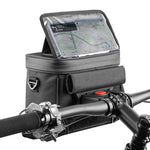 Bicycle Front Handlebar Bag Mobile Cell Phone Holder Multi Function Waterproof Touch Screen Large Capacity