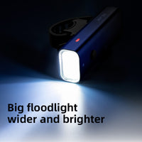 Cycling Bicycle Front Light Headlight Lamp Mountain Road Bike 600Lumen IPX6 Type-C Rechargeable 2600mAh 5 Modes Flashlight