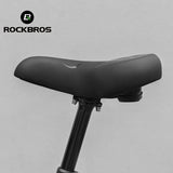 ROCKBROS Bicycle Saddle Cushion PVC Leather Surface Breathable Bike Saddle Silicone Cushion Cycling Seat Shock Absorbing Cushion