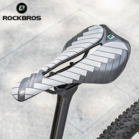 ROCKBROS Bicycle Saddle Racing Breathable Bike Saddles PU Ultralight Shock Absorbing Men Women Bike Seat Safety Cushion Seat