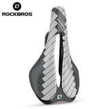 ROCKBROS Bicycle Saddle Racing Breathable Bike Saddles PU Ultralight Shock Absorbing Men Women Bike Seat Safety Cushion Seat