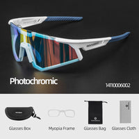 Photochromic Cycling Glasses Outdoor Sports Polarized Sunglasses Myopia Frame Men Women Eyewear Goggles