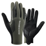 ROCKBROS Summer Cycling Gloves Breathable MTB Road Bike Non-slip Gloves Touch Screen Spring Full Finger Motorcycle Riding Gloves