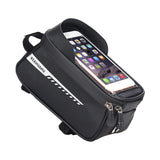 RZAHUAHU Waterproof Bicycle Phone Mount Bags Front Frame Top Tube Bag w Touchscreen Phone Holder Cycling Bike Tool Storage Bag