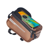 RZAHUAHU Waterproof Bicycle Phone Mount Bags Front Frame Top Tube Bag w Touchscreen Phone Holder Cycling Bike Tool Storage Bag