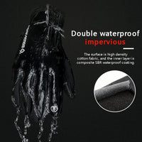 Winter Cycling Gloves Unisex Cold-proof Waterproof  Fluff Warm Gloves For Touchscreen Cold Weather Windproof Anti Slip