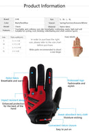 GUB Full Finger Cycling Gloves Touch Screen MTB Road Bike Winter Warm Gloves Shock Absorption Comfortable Windproof