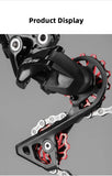 WEST BIKING MTB Rear Derailleur CNC Pulley Wheel 11T 13T Ceramic Bearing Lightweight Road Bike Rear Shifter Switch Rollers