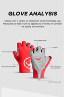 Vilico Lightweight Half Finger Outdoor Cycling Gloves With High Elasticity Fabric For Cushioning Suitable For Multiple Senarios