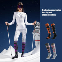 1Pair Ski Socks Cold Weather Socks for Snowboarding Snow Thermal Knee-high Warm Socks Hunting