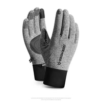 Winter Warm Riding Gloves Outdoor Sports Skiing Cold Touchscreen Padded Non-Slip Electric Motorcycle Gloves Men