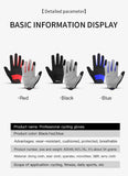 Cycling Full Finger Gloves Touch Screen Anti-slip Bicycle Lycra Fabric Mittens Bicicleta Road Bike Long Glove