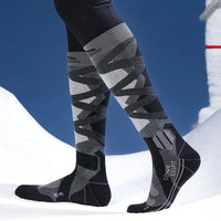 1Pair Ski Socks Cold Weather Socks for Snowboarding Snow Thermal Knee-high Warm Socks Hunting