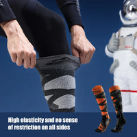 1Pair Ski Socks Cold Weather Socks for Snowboarding Snow Thermal Knee-high Warm Socks Hunting