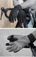 GUB Cycling Gloves Road Bike MTB Windproof Fleece Gloves Microfiber Material Sensitive Touch Screen