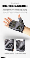 Cycling Gloves Thermal Silicone Gel SBR Half Finger Bike Gloves Resistance Shockproof Sport Gloves